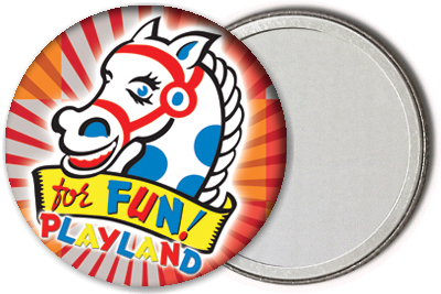 Horse Playland Pocket Mirror